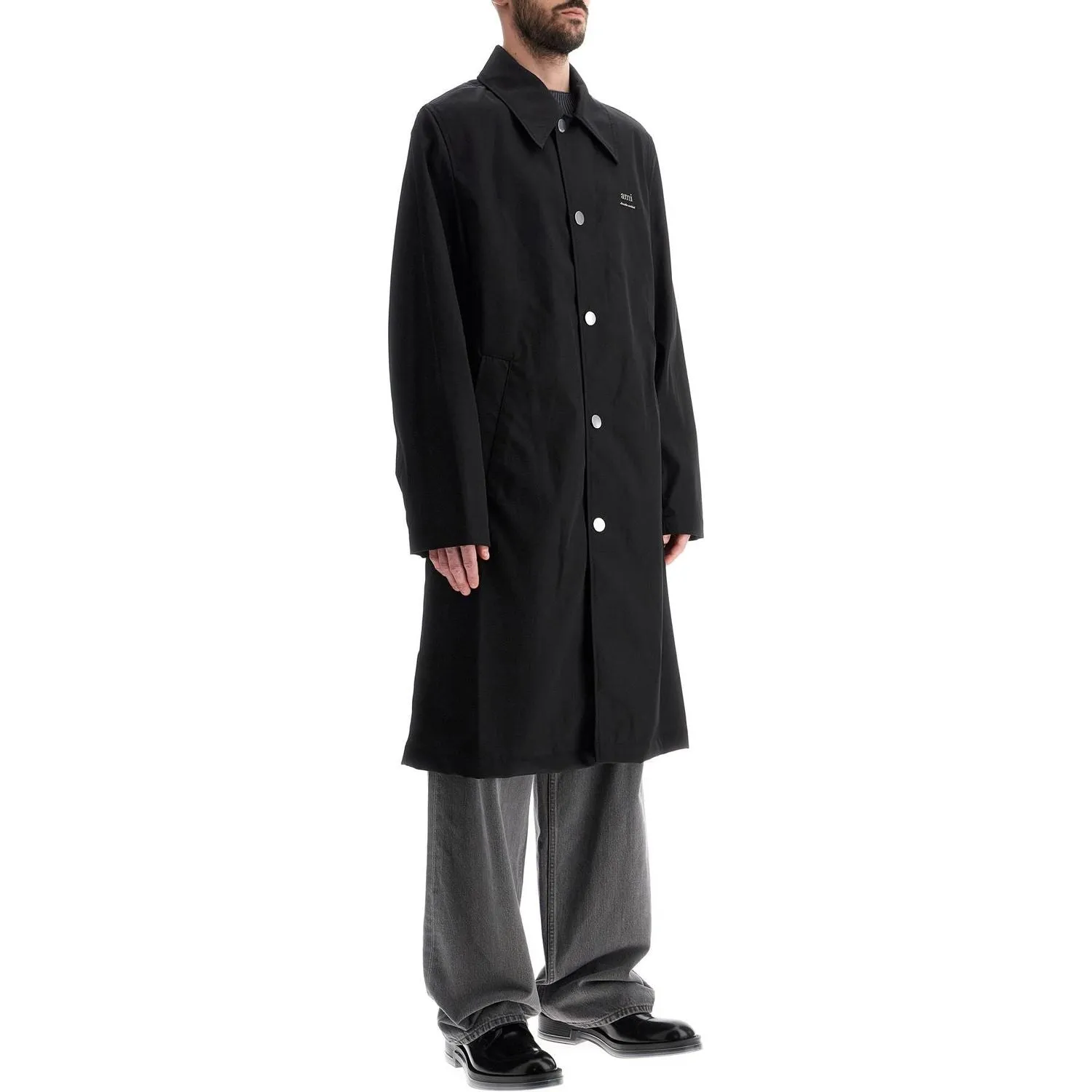 Ami Alexandre Matiussi unisex car coat made of nylon and cotton