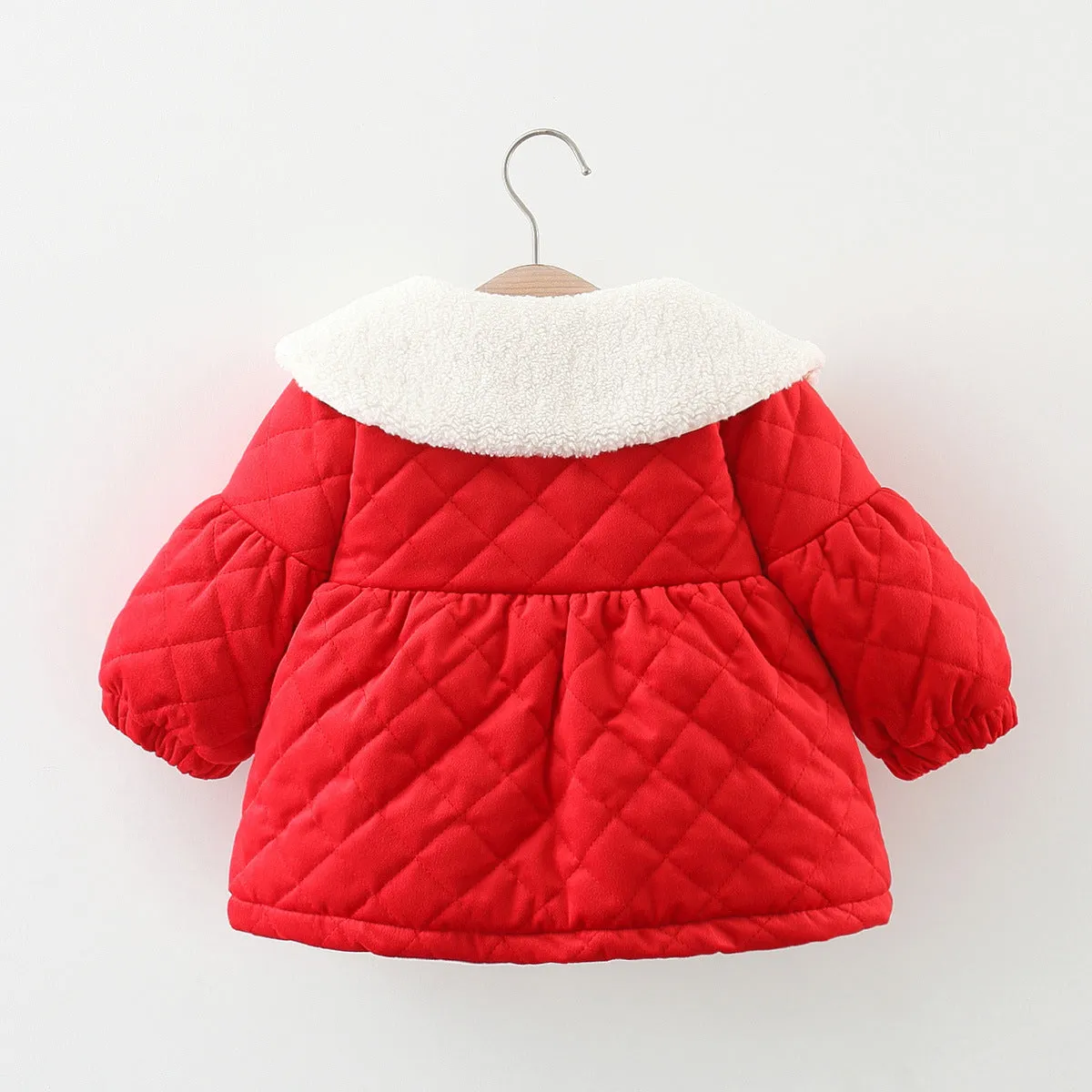 Baby Girl Plush Jacket Toddler Winter Warm Rabbit Coat