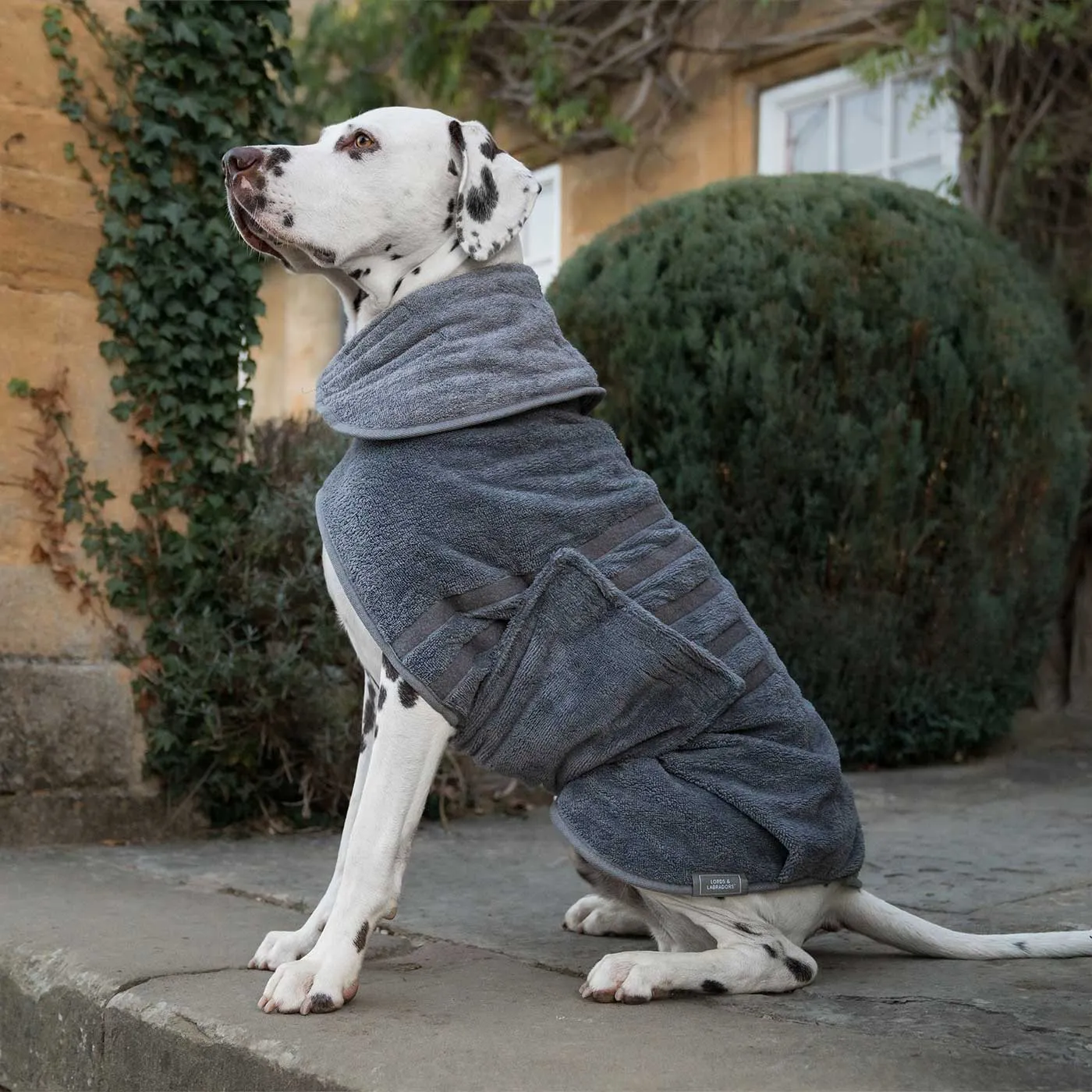 Bamboo Drying Coat in Gun Metal by Lords & Labradors