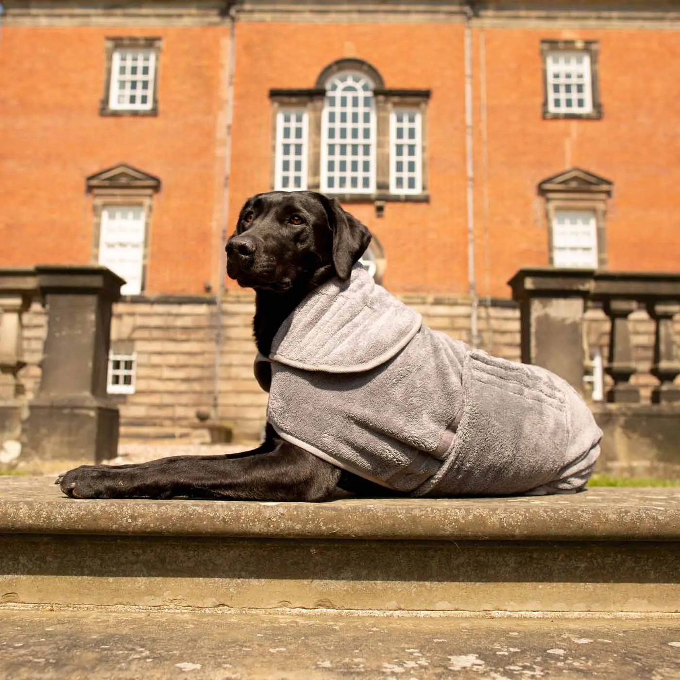 Bamboo Drying Coat in Gun Metal by Lords & Labradors