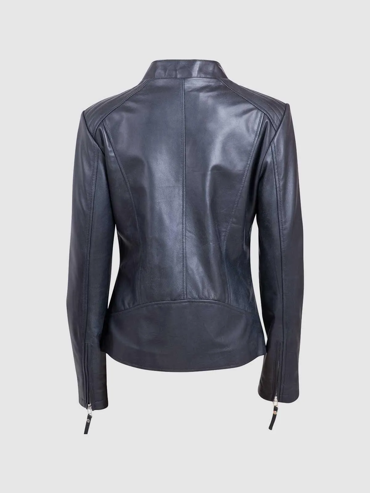 Black Leather Moto Jacket