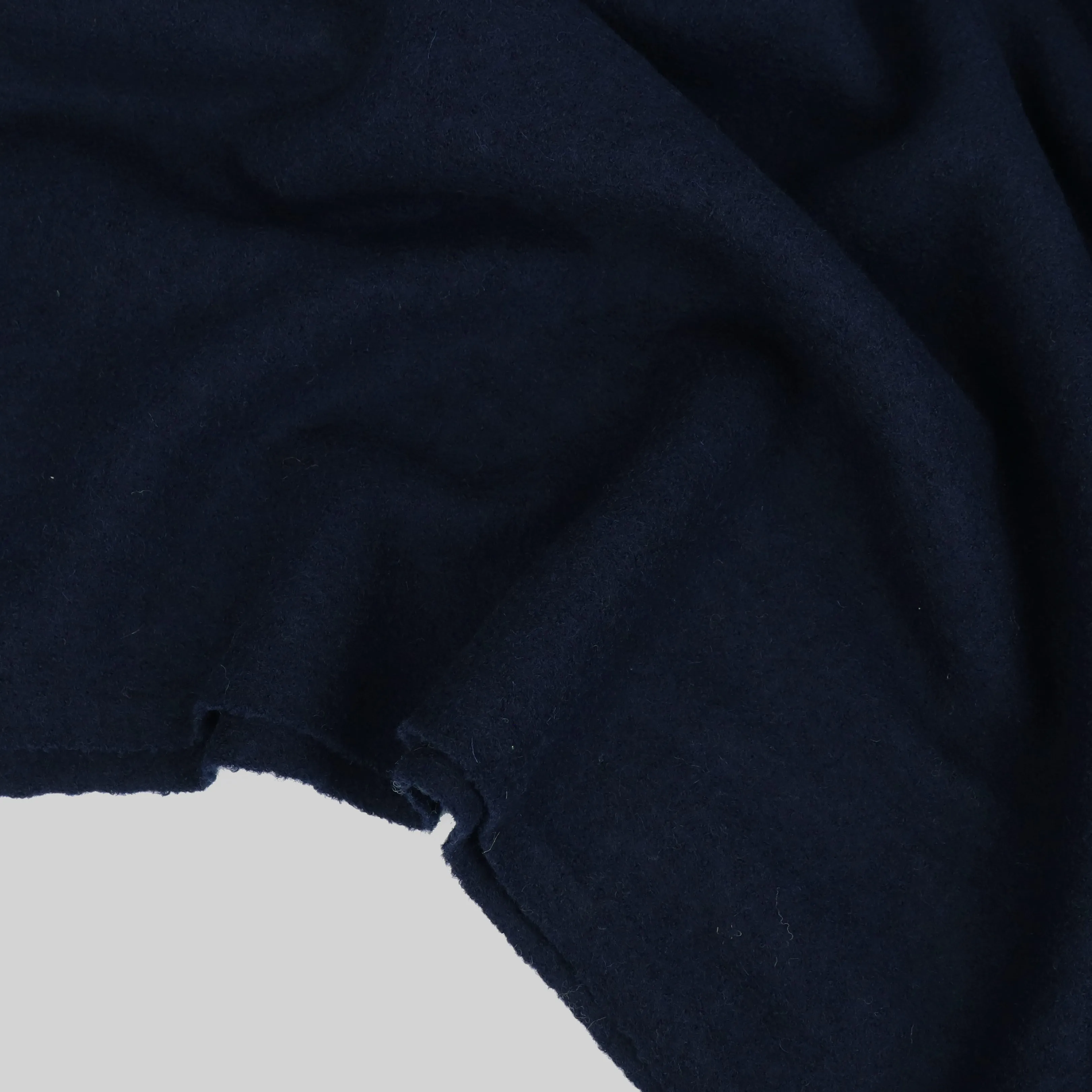 Boiled Wool Coating - Dark Navy Blue