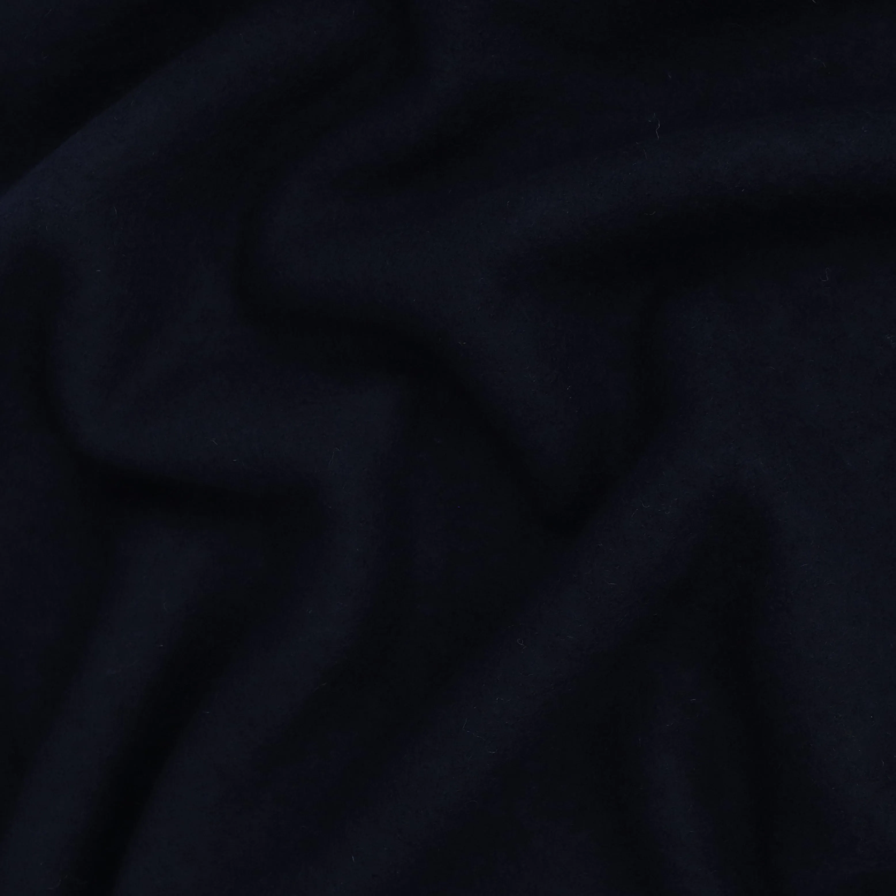 Boiled Wool Coating - Dark Navy Blue