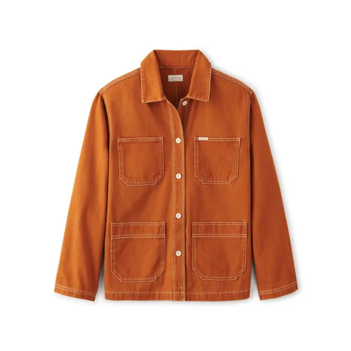 BRIXTON PHILLY CHORE COAT - AMBER - 100% COTTON