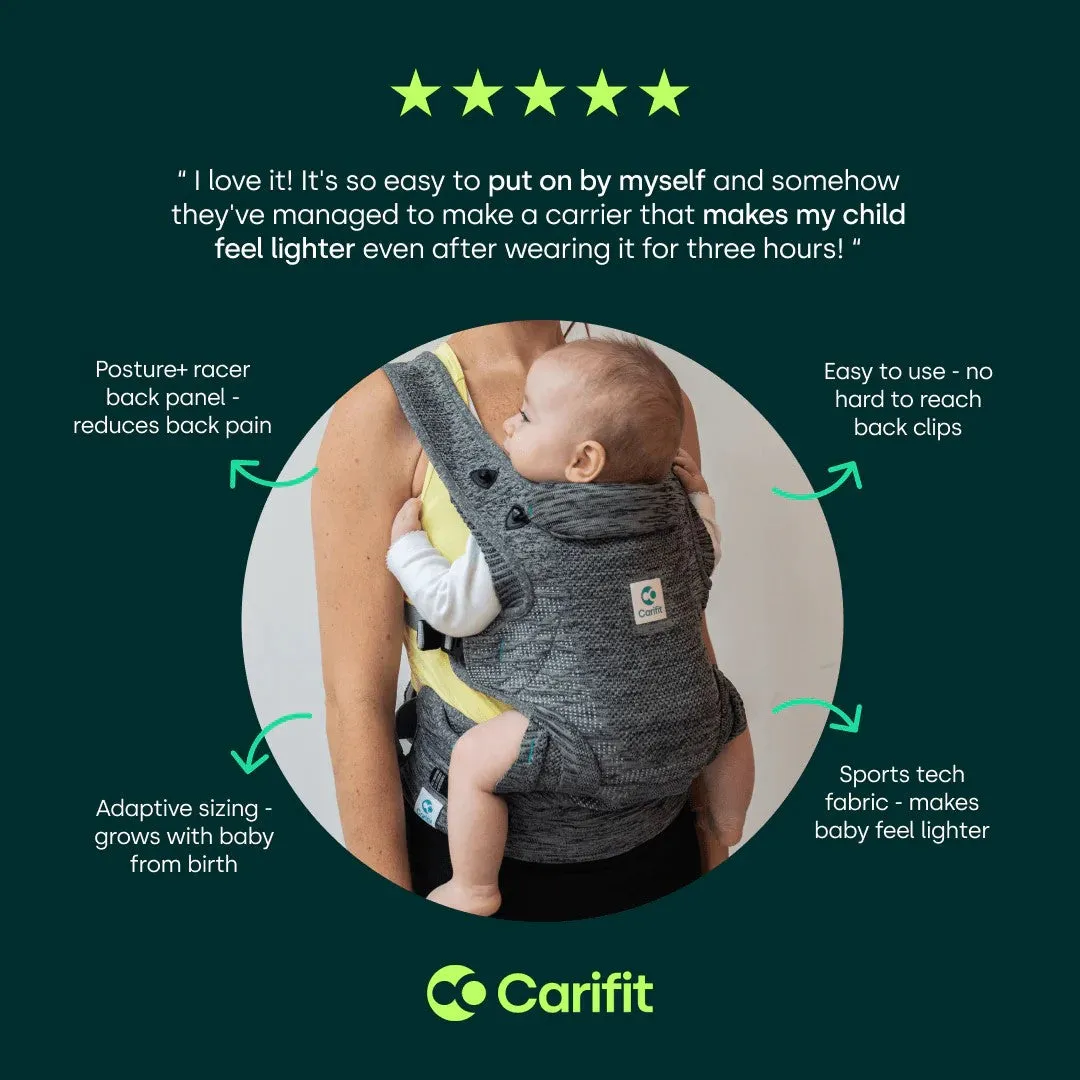 Carifit  multi position baby/toddler baby carrier - Grey Marl