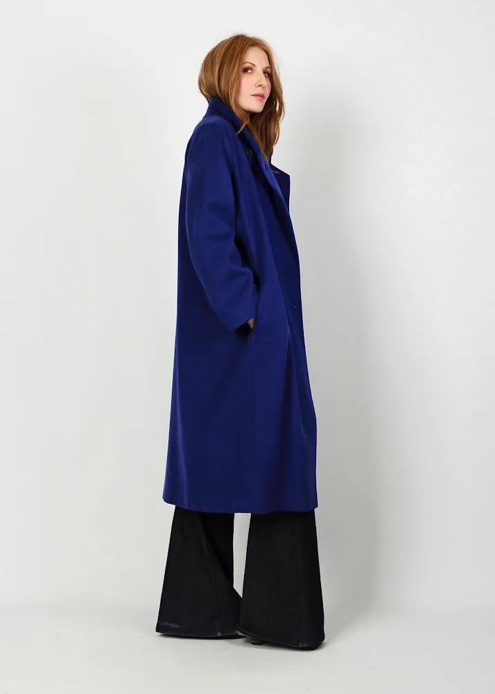 Cobalt Blue Wool Coat