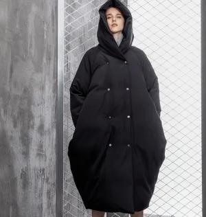 Cocoon Loose Casual Long Winter Women Down Jacket