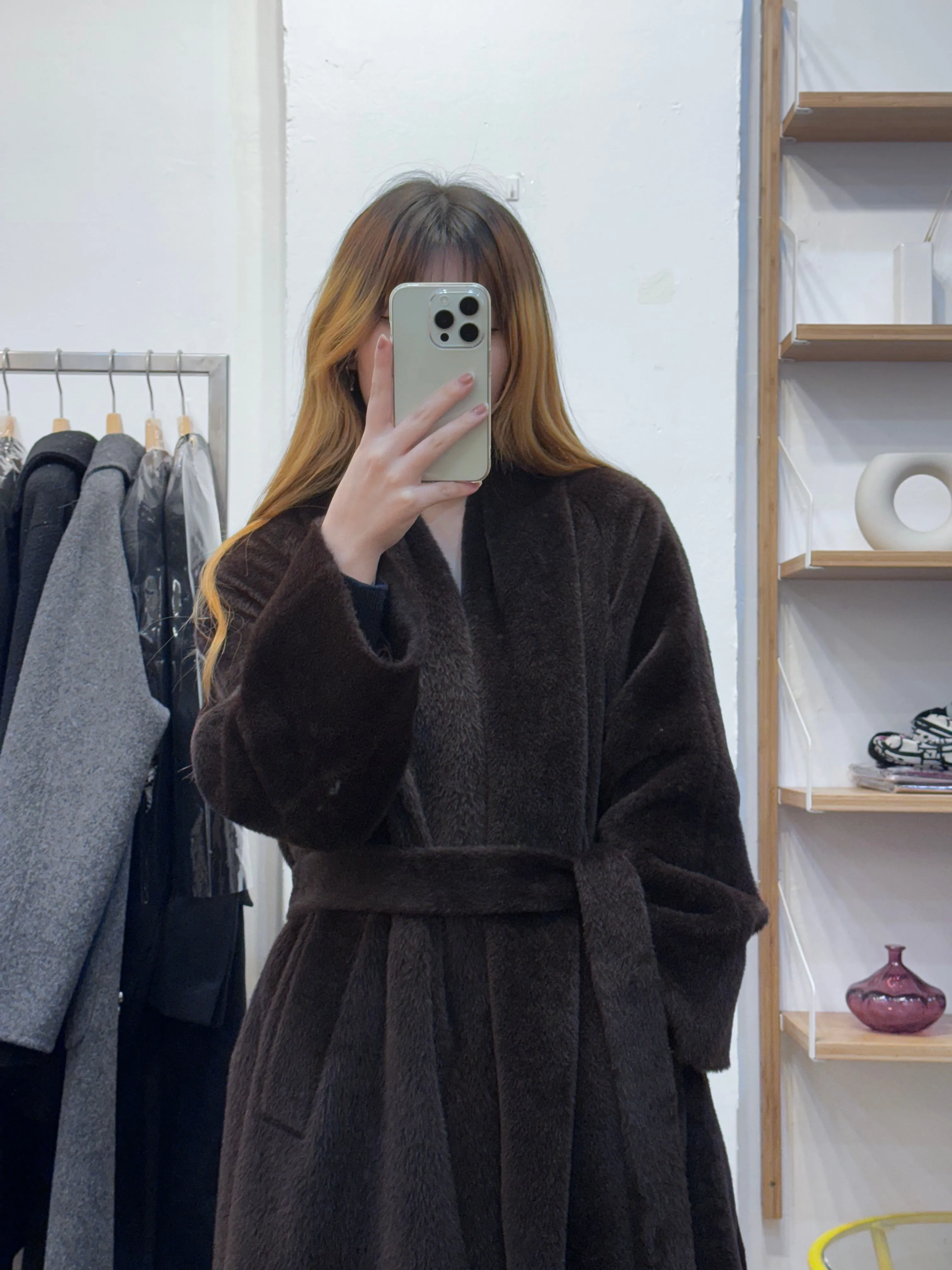 Cozy Brown Alpaca Coat