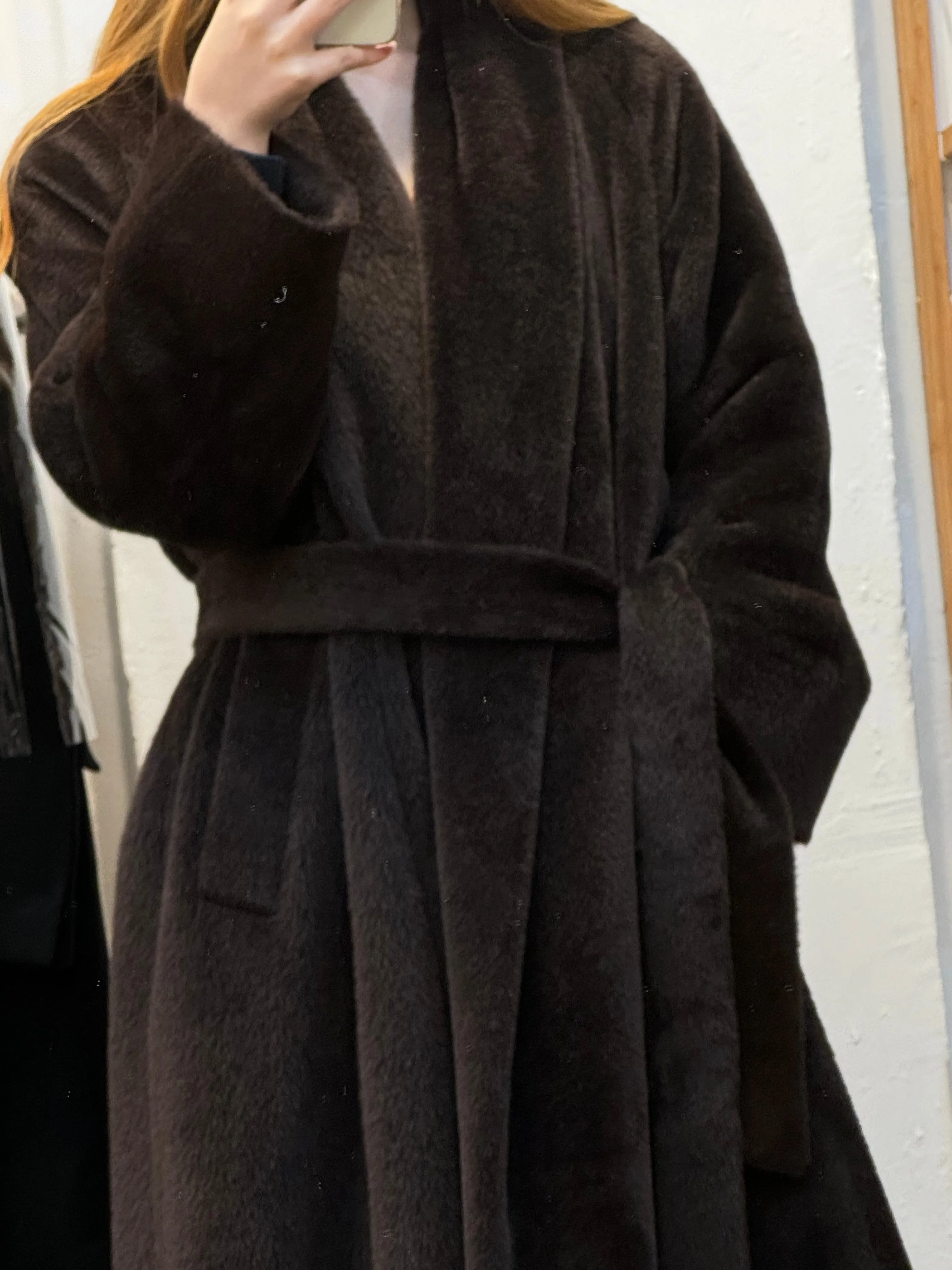 Cozy Brown Alpaca Coat