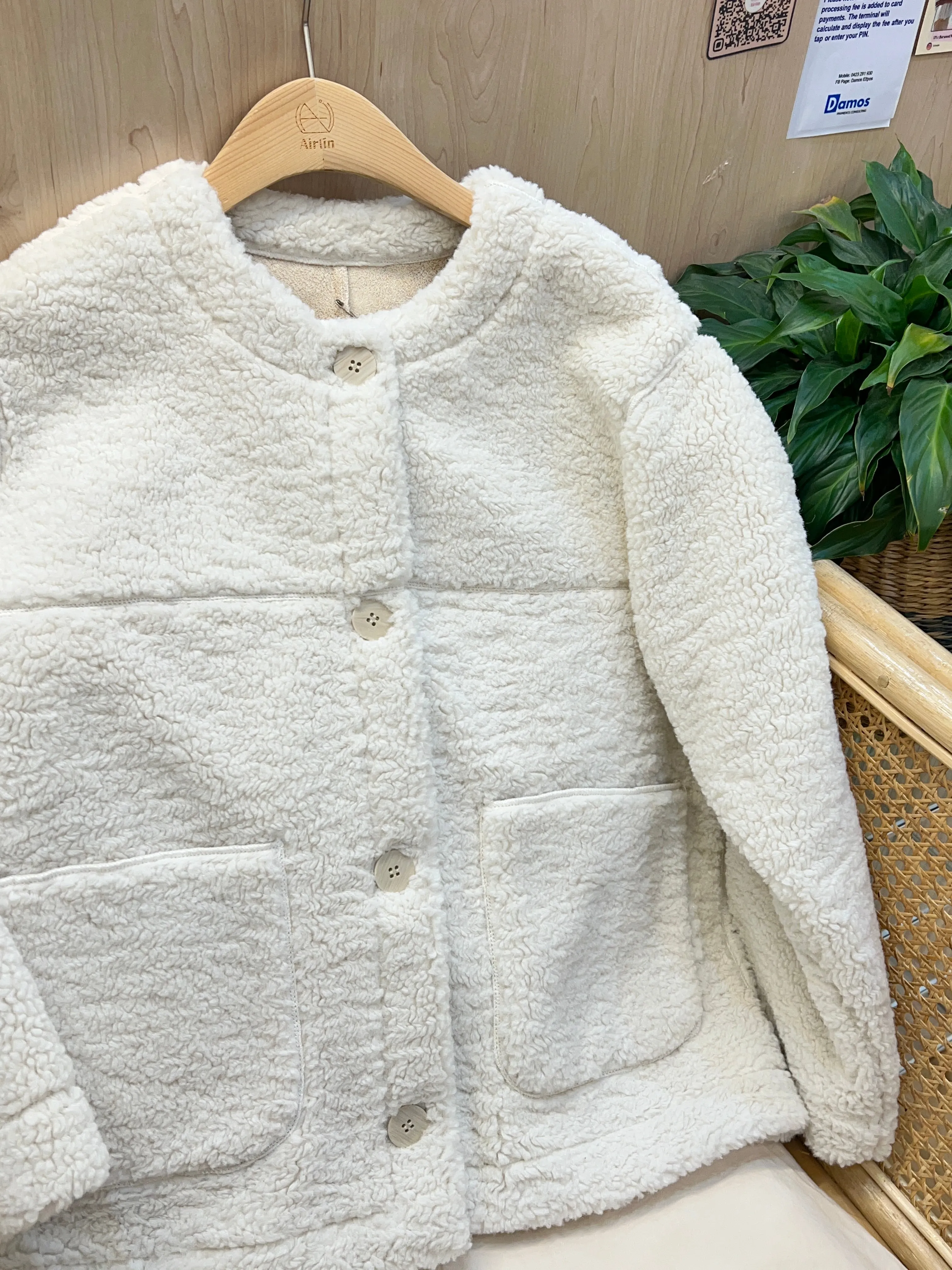 Cozy White Fluffy Coat - Ultimate Winter Warmth