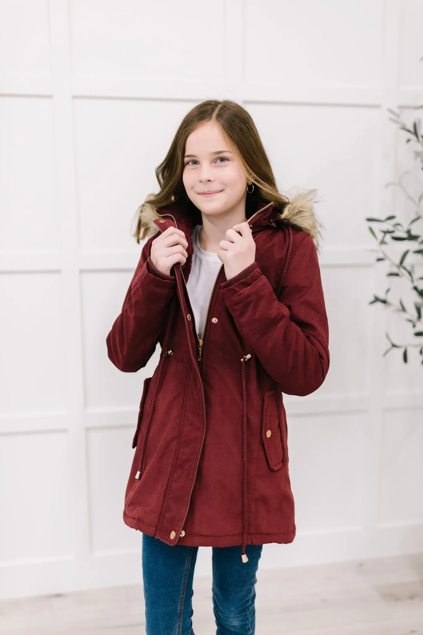 DOORBUSTER Winter Warm Coat in Wine