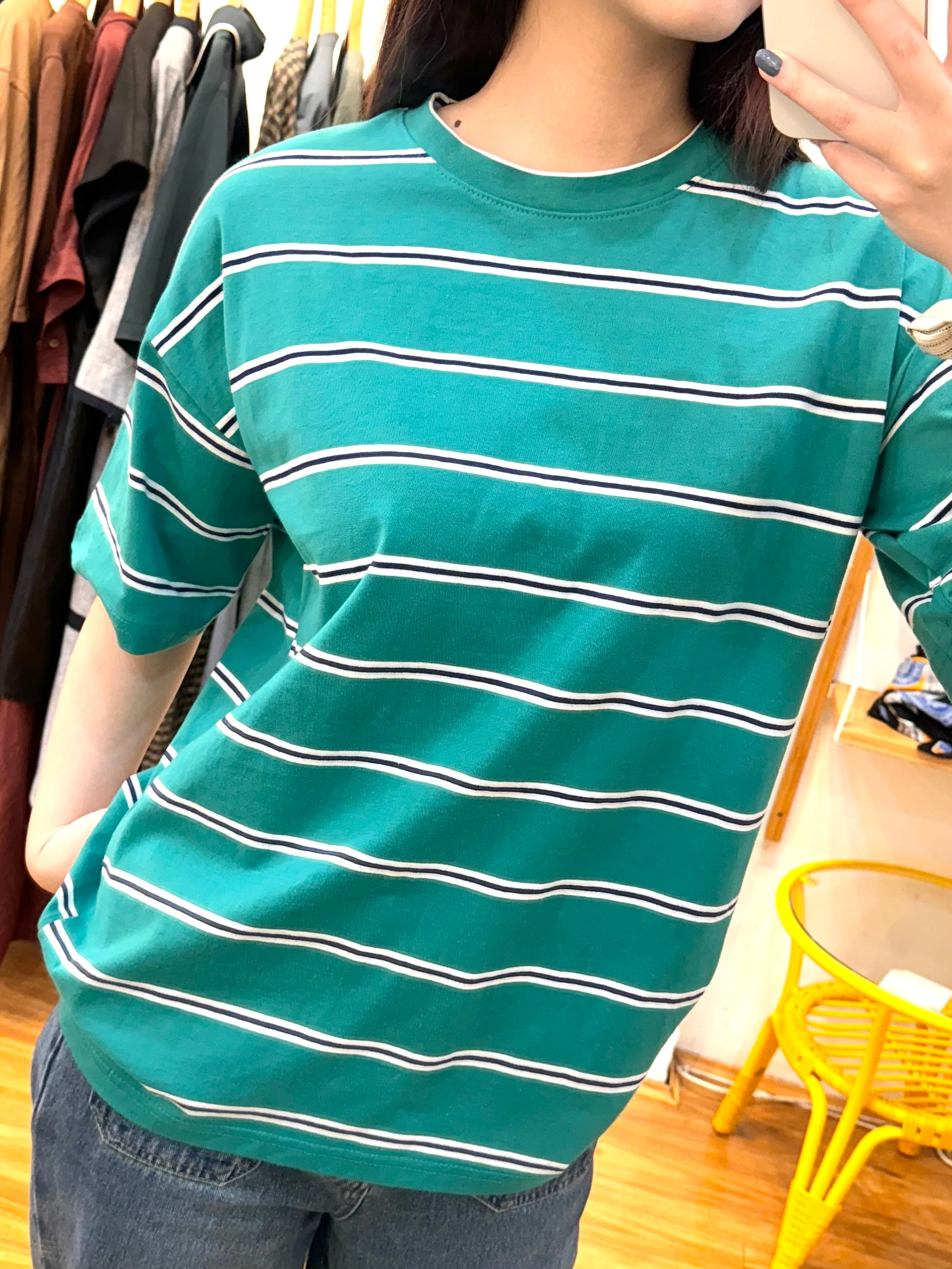 Green Stripe Classic T-shirt