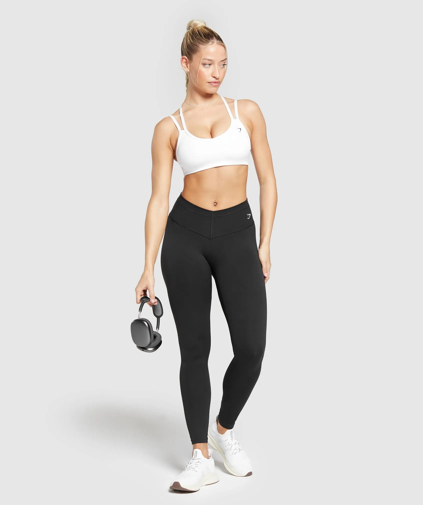 Gymshark Strap Feature Sports Bra - White