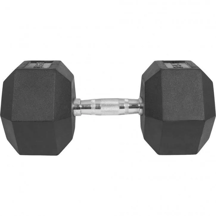 Hex Rubber Dumbbell 25KG