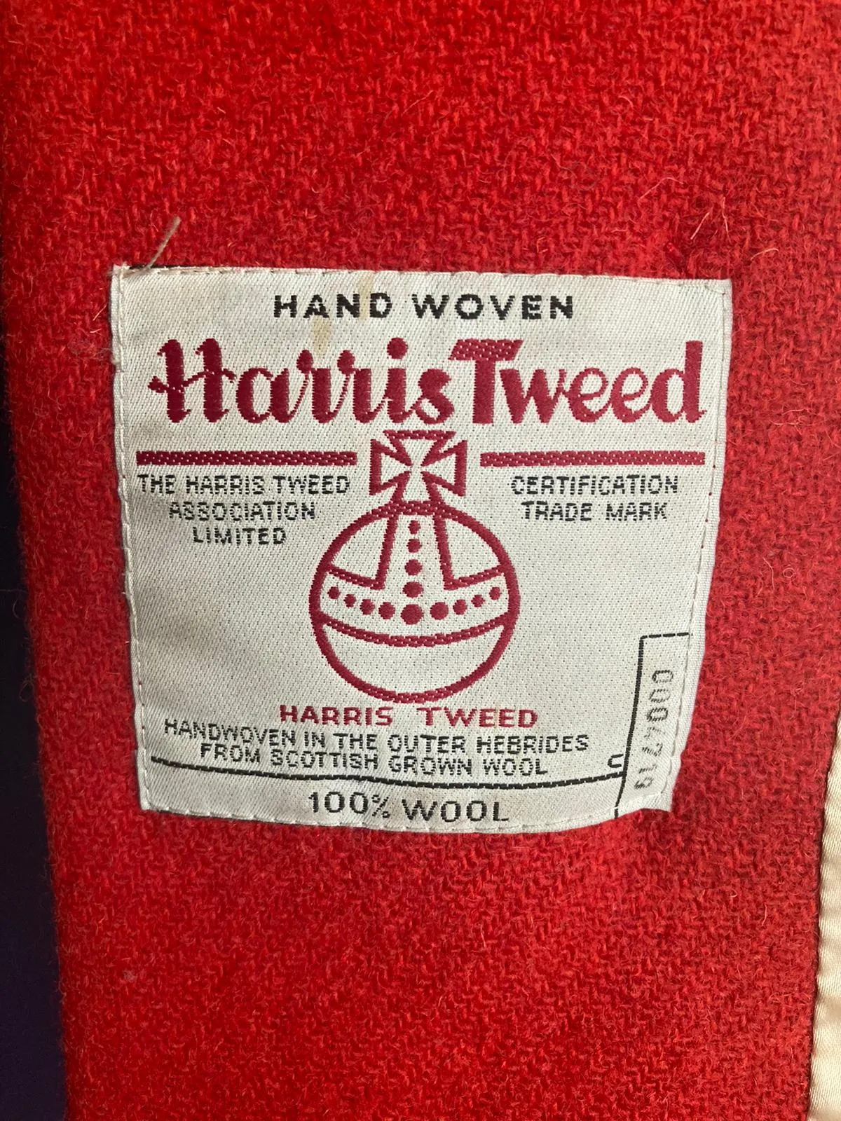 Jigsaw Harris Tweed Wool Red Skirt Suit UK Size 10