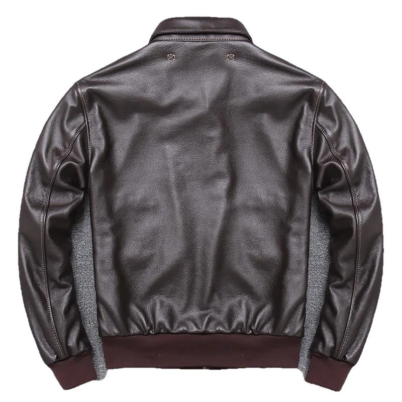 Karl Men's Bomber Leather Jacket