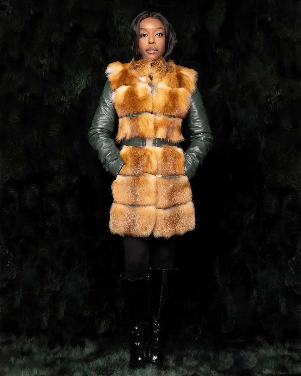 Leather & Fox Coat