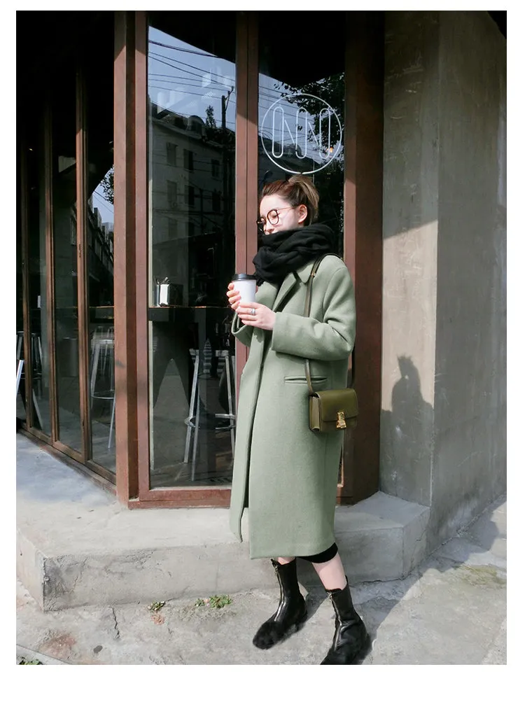 Long coat in Women woolen coat