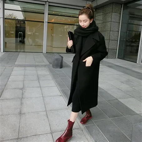 Long coat in Women woolen coat