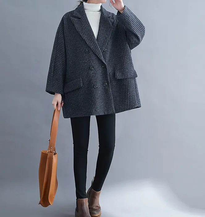 Loose Women Autumn Spring Casual Coat Loose Short Coat Jacket Suit