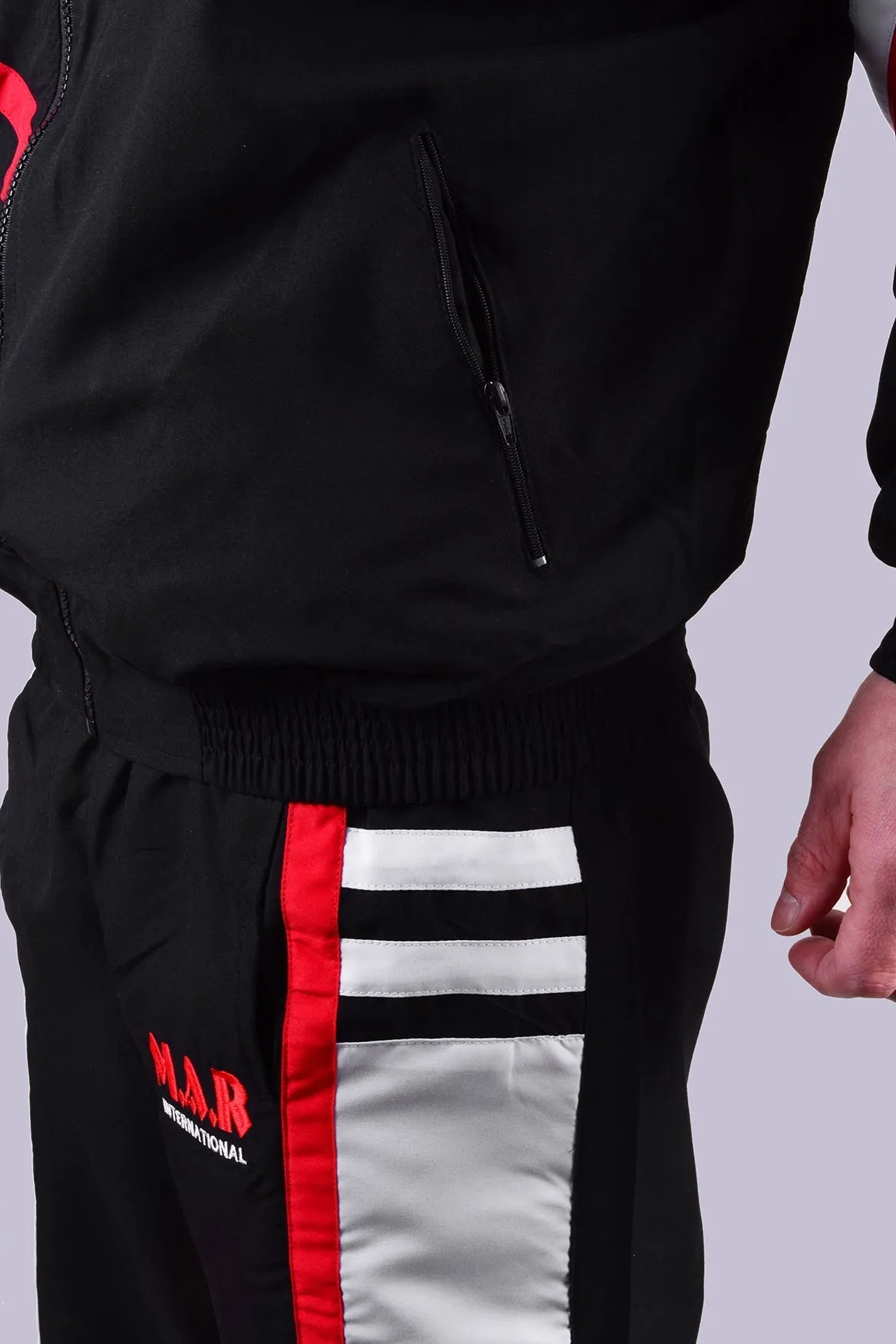 MAR-363 | Black Tracksuit Sports Uniform 100% Polyester