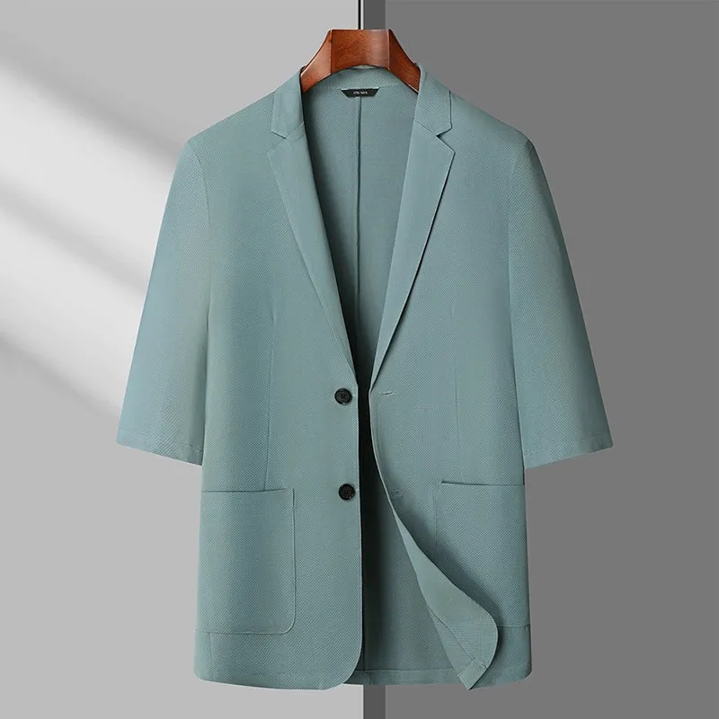 Men's Ice Silk Casual Suit  Blazer