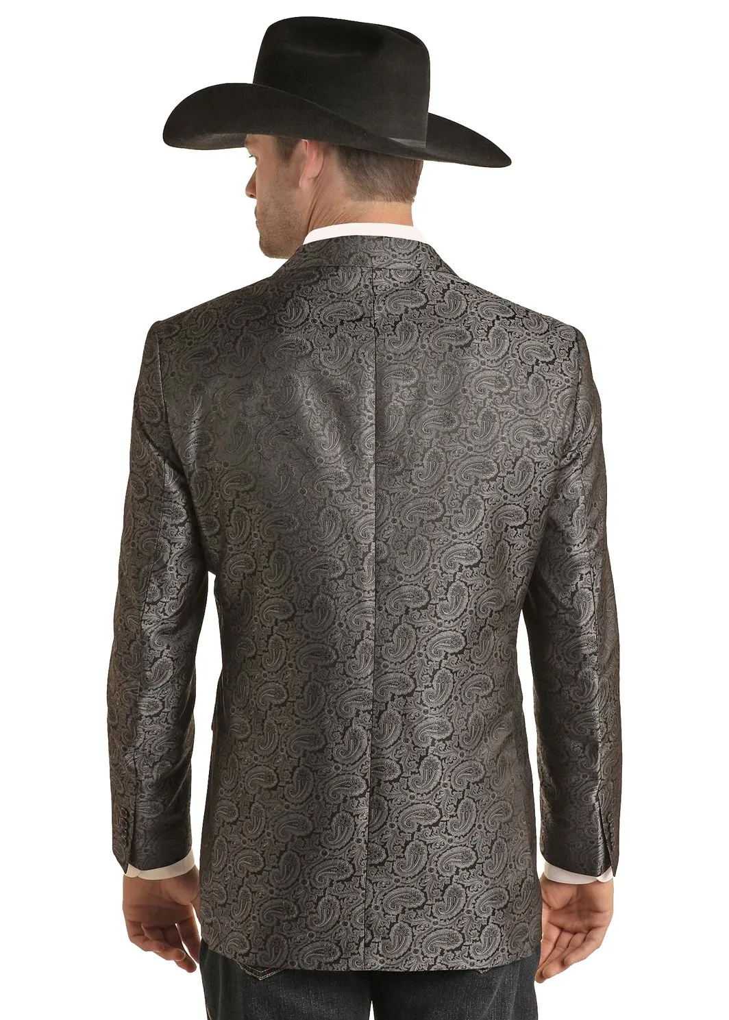 Men's Rock & Roll Jacquard Paisley Suit Coat