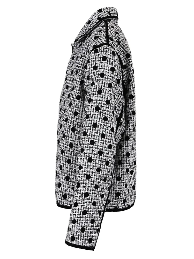 Pre Order:  Casual Big Dotted Loose Jacket