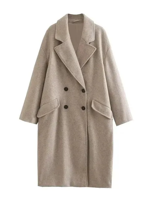 Pre Order:  Classic Double Breasted Oversized Coat