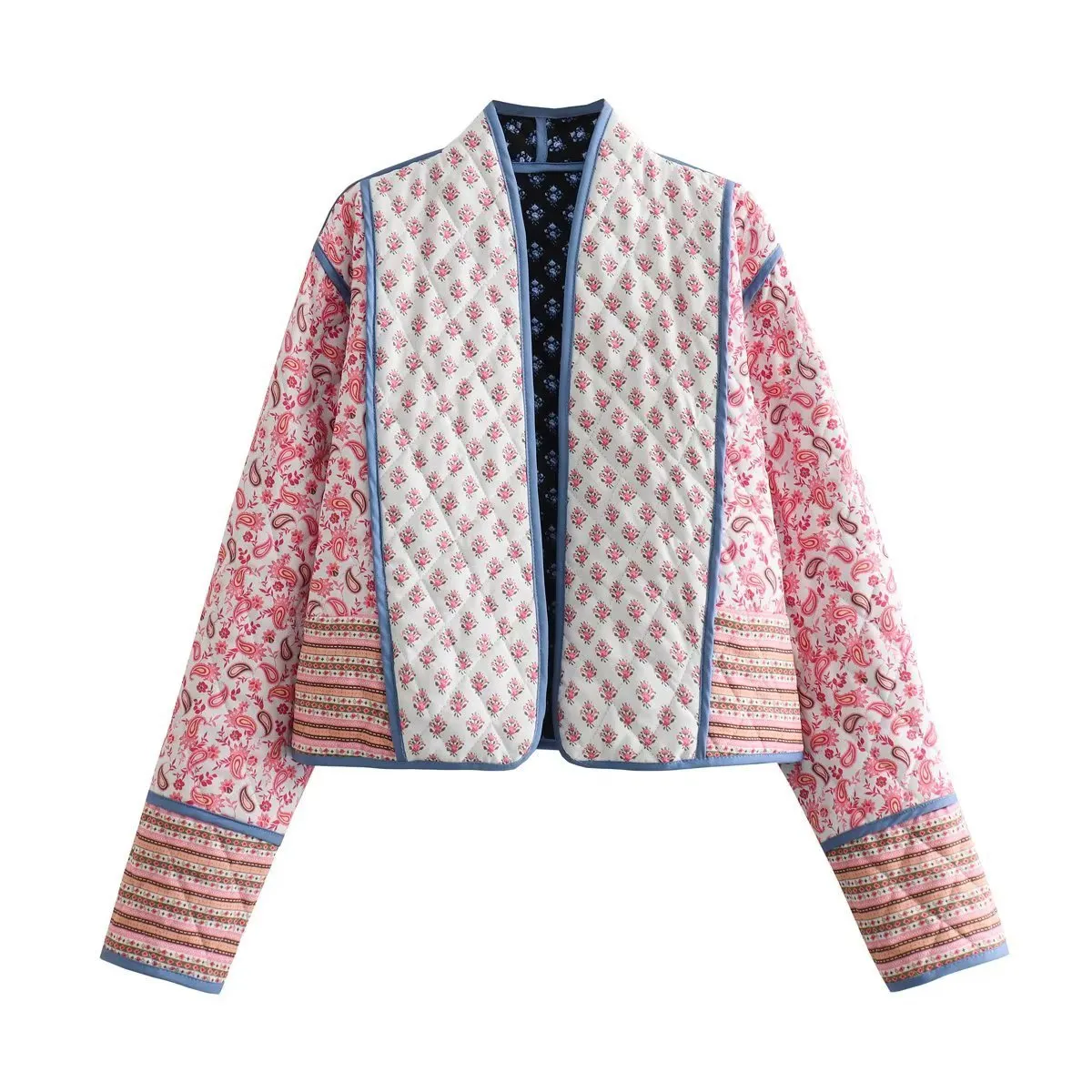 Pre Order:  Reversible Paisley Cropped Jacket