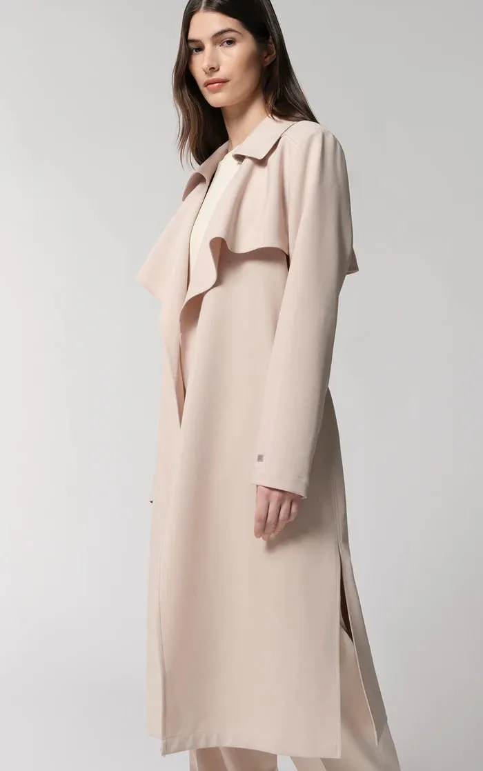 SOIA&KYO DIMITRA - Relaxed-Fit Belted Trench With Shirt Collar