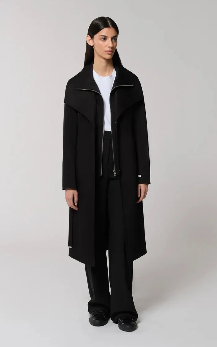 SOIA&KYO ILANA-T - Slim-Fit Trench With Bib Collar