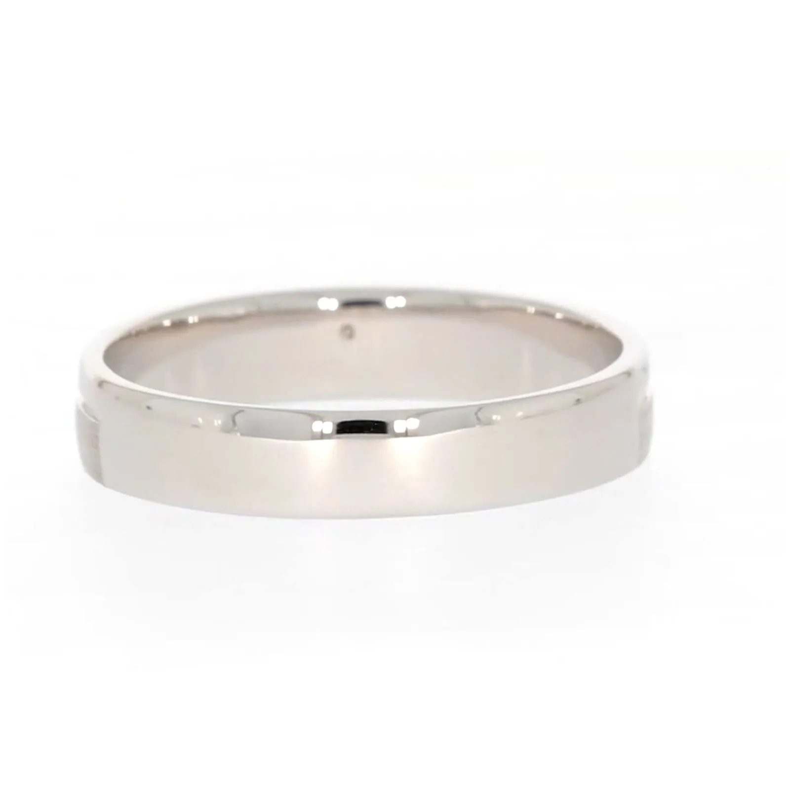 Sterling Silver Diamond Set Single Line Mens Ring