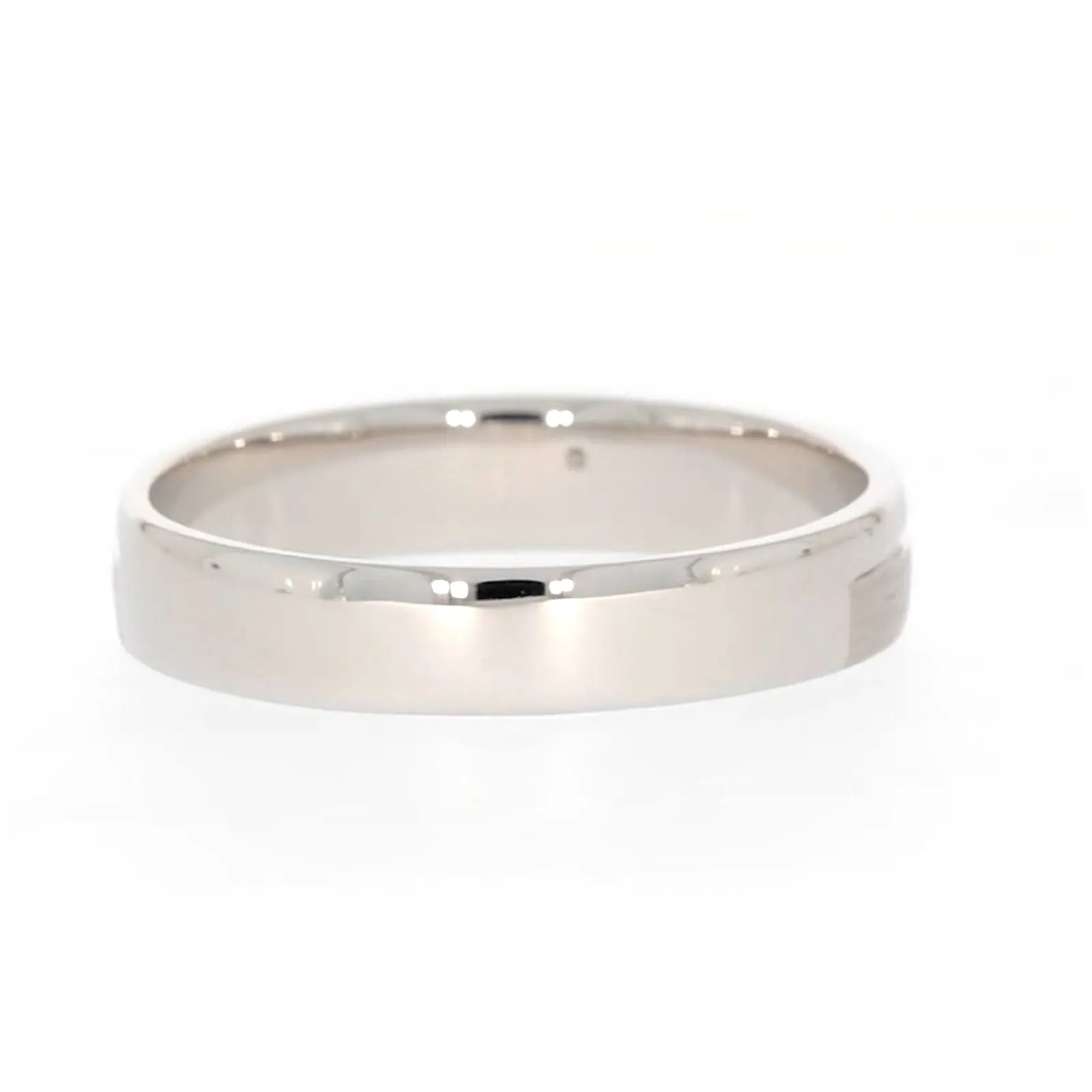 Sterling Silver Diamond Set Single Line Mens Ring