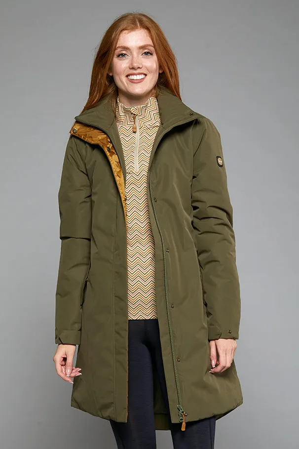 Toggi Cedar long Waterproof coat in Khaki by Toggi