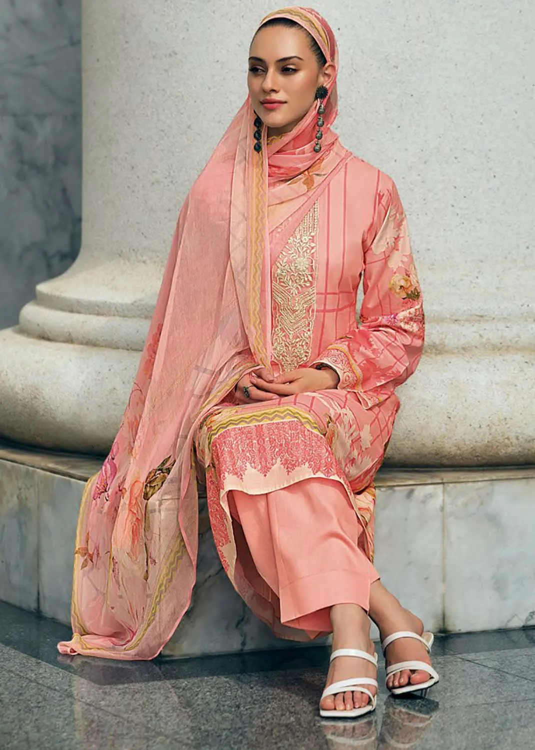 Unstitched Pashmina Winter Salwar Suit Dress Material for Women