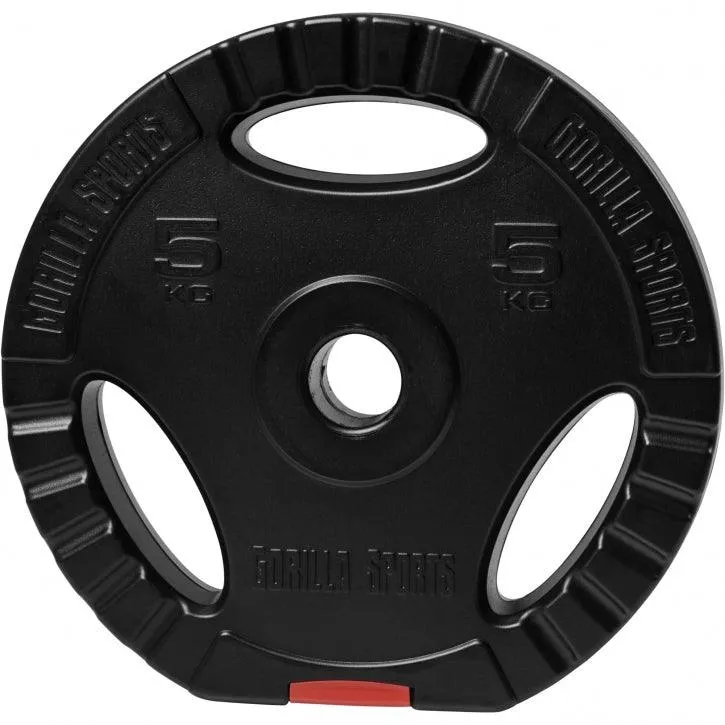 Vinyl Tri-Grip Weight Plate 5KG